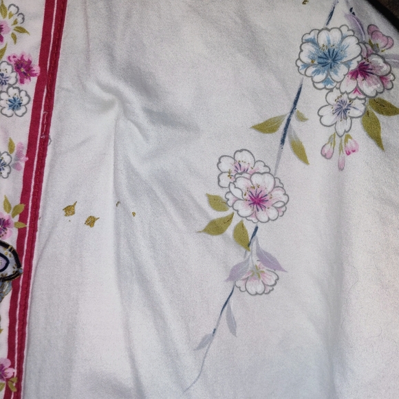 Juguemm Japanese Kimono Womens Vintage Cotton Cherry Blossom Asian 42" - Picture 9 of 10